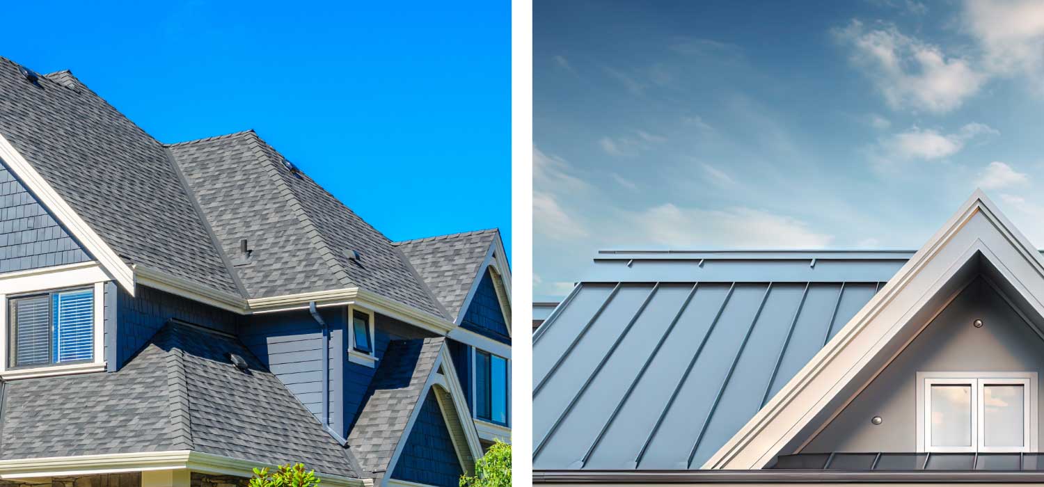Shingle vs Metal Roofing materials