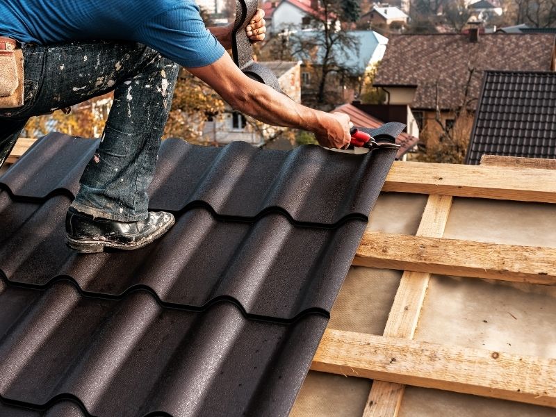 Roof repair preparation on a Florida home before hurricane season. Roof repair preparation on a Florida home before hurricane season.